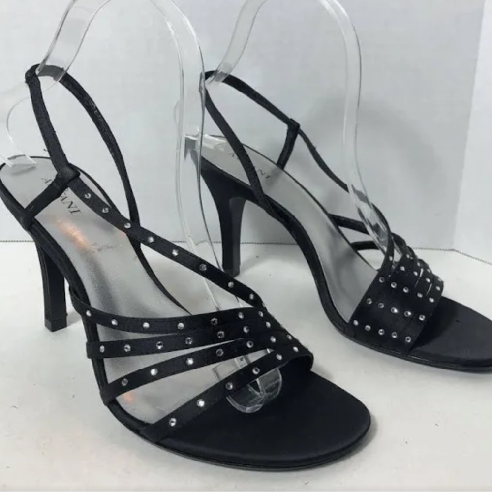 Elegant Black Strappy Heels